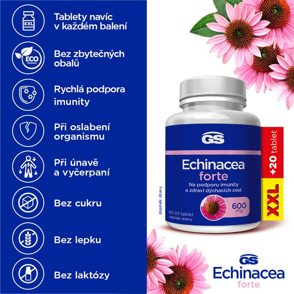 GS Echinacea Forte 600 mg XXL 90+20 tablet GS Echinacea Forte 600 mg XXL 90+20 tablet