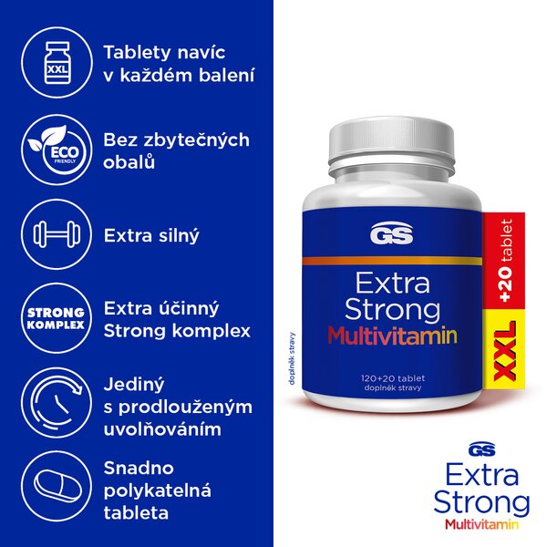 GS Extra Strong Multivitamin XXL 120+20 tablet GS Extra Strong Multivitamin XXL 120+20 tablet