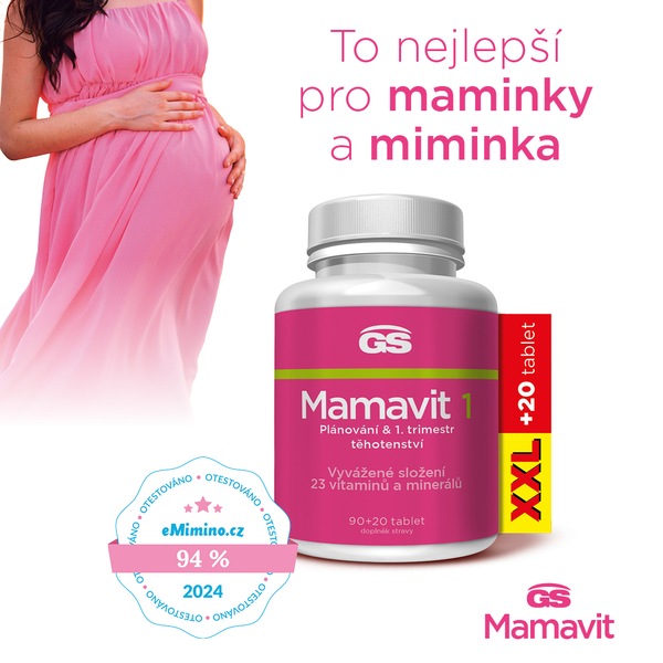 GS Mamavit 1 Plánování a 1. trimestr XXL 90+20 tablet GS Mamavit 1 Plánování a 1. trimestr XXL 90+20 tablet