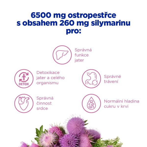 GS Ostropestřec 6500 mg XXL 70+30 tablet GS Ostropestřec 6500 mg XXL 70+30 tablet