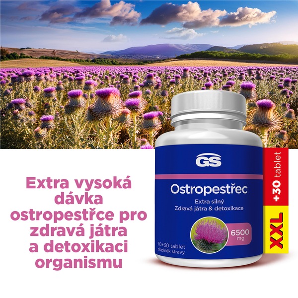 GS Ostropestřec 6500 mg XXL 70+30 tablet GS Ostropestřec 6500 mg XXL 70+30 tablet