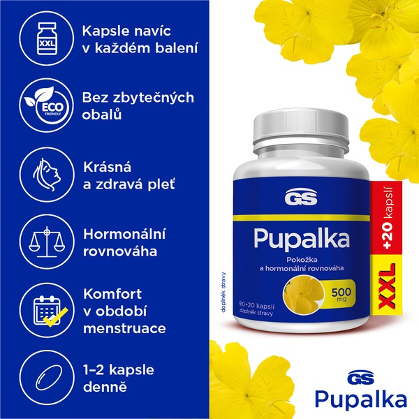GS Pupalka XXL 90+20 kapslí GS Pupalka XXL 90+20 kapslí