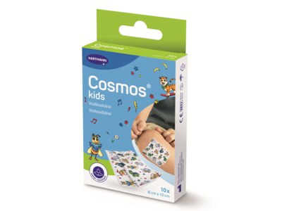 Cosmos Kids Dětská voděodolná náplast 6x1 cm 10 ks
