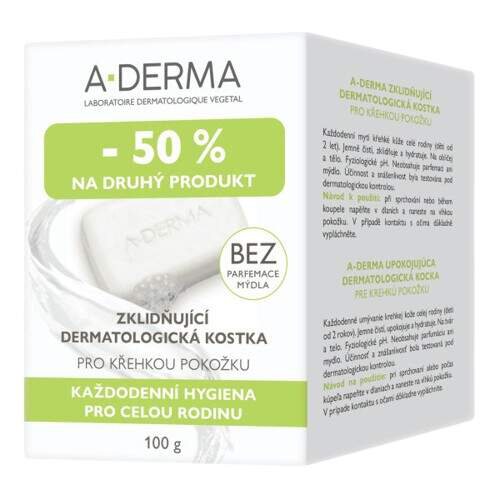 A-Derma Zklidňující dermatologická kostka DUO 100 g 