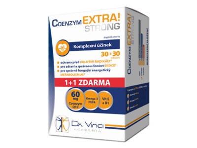 Coenzym Extra! Strong 60 mg DaVinci Academia 30+30 tobolek Coenzym Extra! Strong 60 mg DaVinci Academia 30+30 tobolek