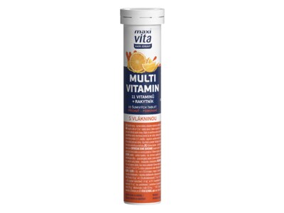 Maxi Vita Multivitamin 11 vitamínů + Rakytník pomeranč 20 šumivých tablet Maxi Vita Multivitamin 11 vitamínů + Rakytník pomeranč 20 šumivých tablet