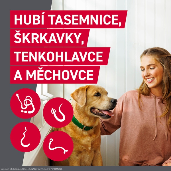 Frontcontrol Wormer pro psy XL 35 kg 2 tablety