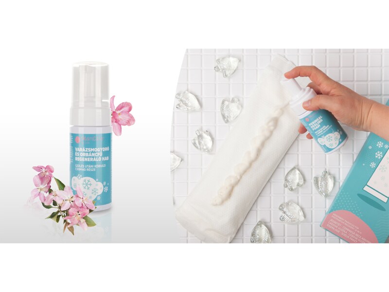 MomCare Perineální pěna s vilínem a třezalkou 100 ml