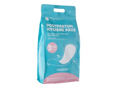 MomCare Poporodní hygienické vložky, 3 různé velikosti 18 kusů