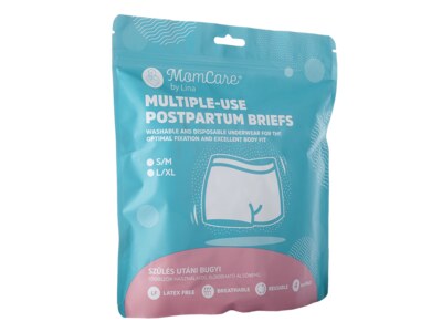 MomCare Poporodní kalhotky pro více použití vel. S/M 4 kusy