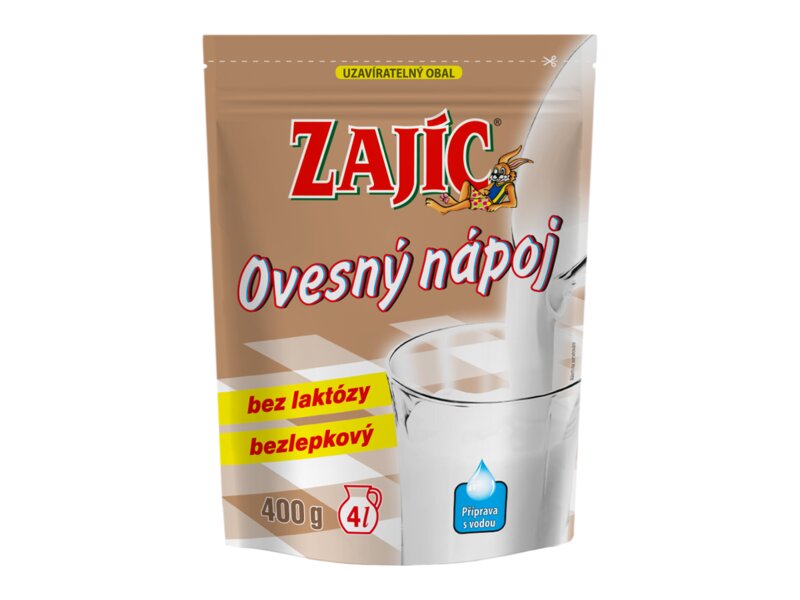 Zajíc Ovesný nápoj sáček 400 g Zajíc Ovesný nápoj sáček 400 g