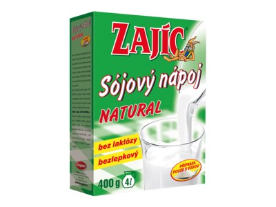 Zajíc Sójový nápoj Natural krabice 400 g