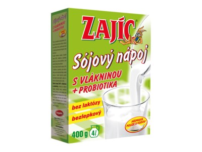 Zajíc Sójový nápoj s vlákninou krabice 400 g