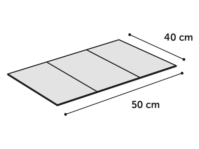 Flamingo Chladicí podložka modrá S 50 x 40 cm