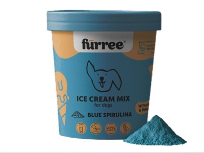 Furree Ice cream Blue Spirulina Zmrzlina pro psy 60 g