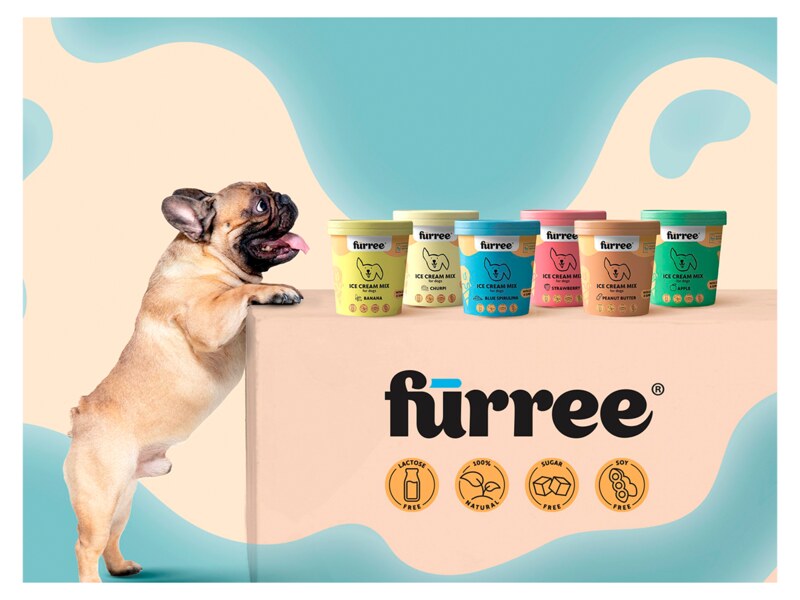 Furree Ice cream Peanut Butter Zmrzlina pro psy 60 g