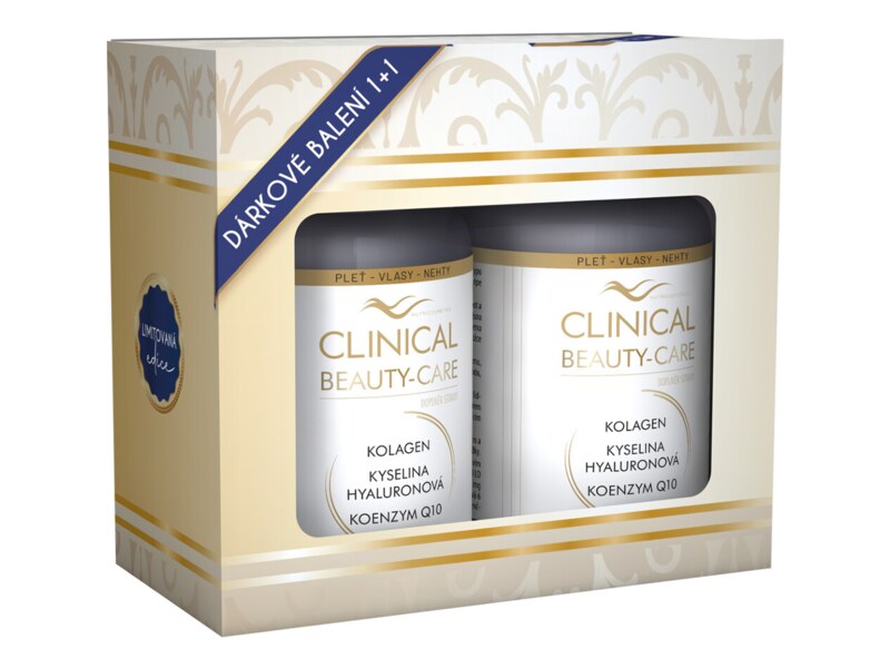 Clinical Beauty-Care Kolagen+kyselina hyaluronová + Q10 60+60 tablet