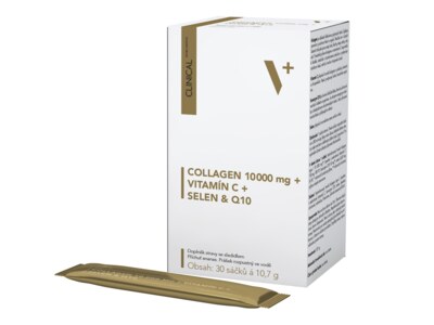 Clinical Collagen 10000 mg + vitamín C + selen + Q10 30 sáčků