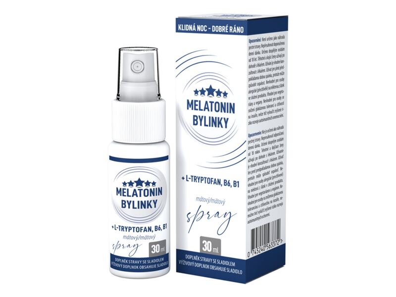 Clinical Melatonin Bylinky mátový sprej 30 ml
