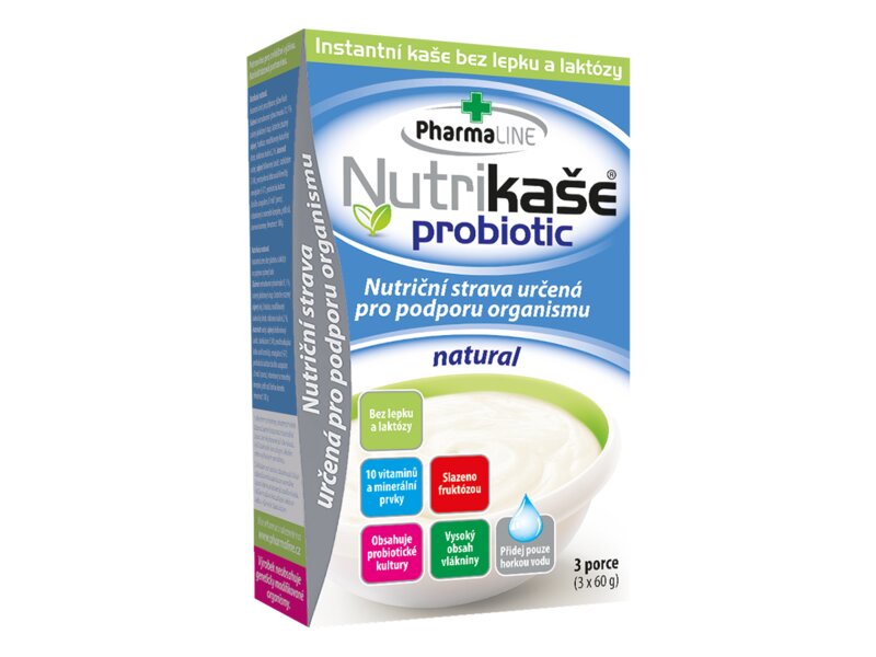 Nutrikaše probiotic Natural (3x60 g) 180 g