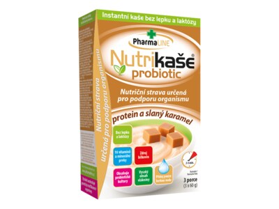 Nutrikaše probiotic Protein a slaný karamel (3x60 g) 180 g