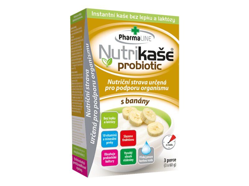 Nutrikaše probiotic S banány (3x60 g) 180 g