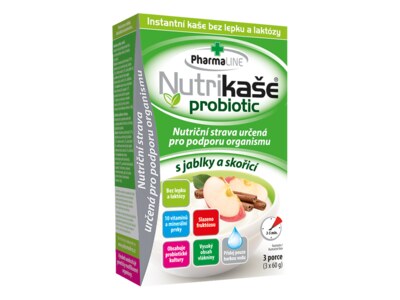 Nutrikaše probiotic S jablky a skořicí (3x60 g) 180 g