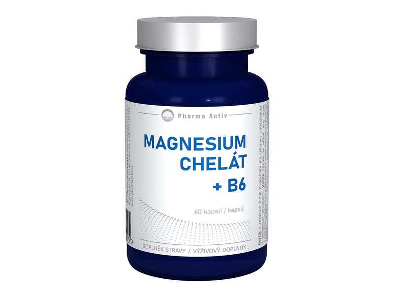 Pharma Activ Magnesium chelát + B6 60 kapslí