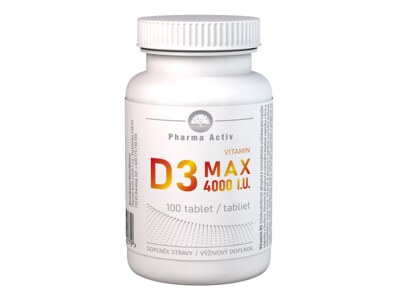 Pharma Activ Vitamin D3 Max 4000 I.U. 100 tablet