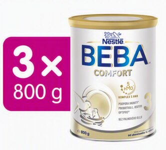 Beba Comfort 3 5HMO mléko pro malé děti 3x800 g