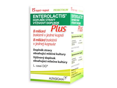 Enterolactis Plus 15 kapslí Enterolactis Plus 15 kapslí