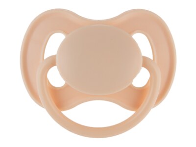 Canpol babies Dudlík kaučukový třešinka Nude 0-6m 1 ks krémový