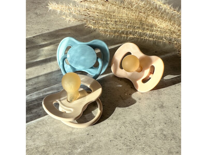 Canpol babies Dudlík kaučukový třešinka Nude 0-6m 1 ks krémový