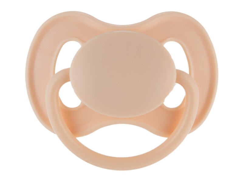 Canpol babies Dudlík kaučukový třešinka Nude 6-18m 1 ks krémový