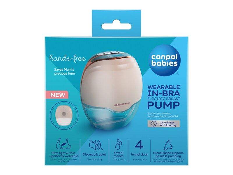 Canpol babies Elektrická odsávačka mateřského mléka Hands-Free