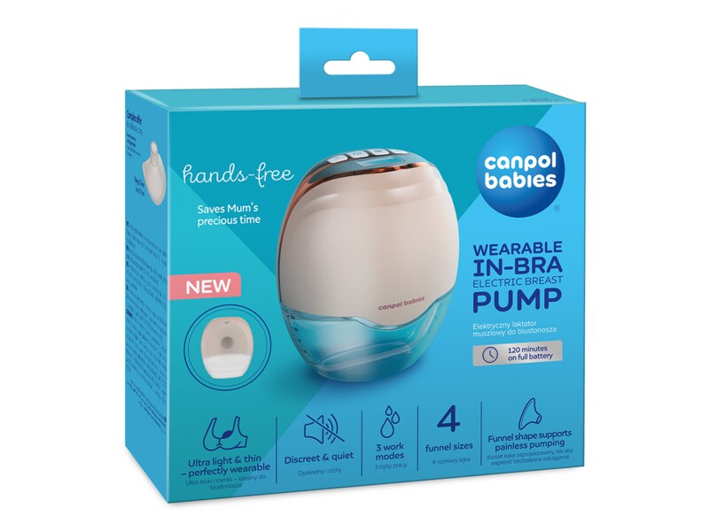 Canpol babies Elektrická odsávačka mateřského mléka Hands-Free