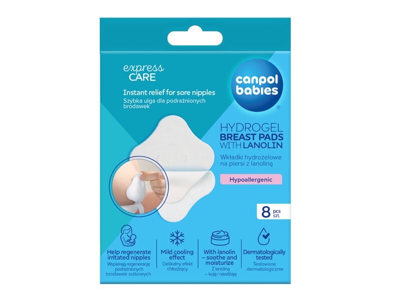 Canpol babies Hydrogelové prsní polštářky s lanolinem 8 ks