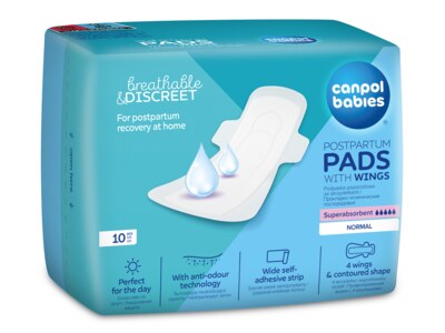 Canpol babies Poporodní vložky s křidélky denní 10 ks