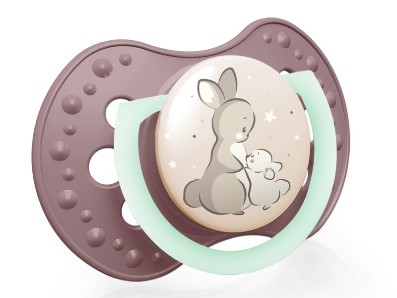 Lovi Dudlík silikonový dynamický Night&Day 6-18m holka 2 ks