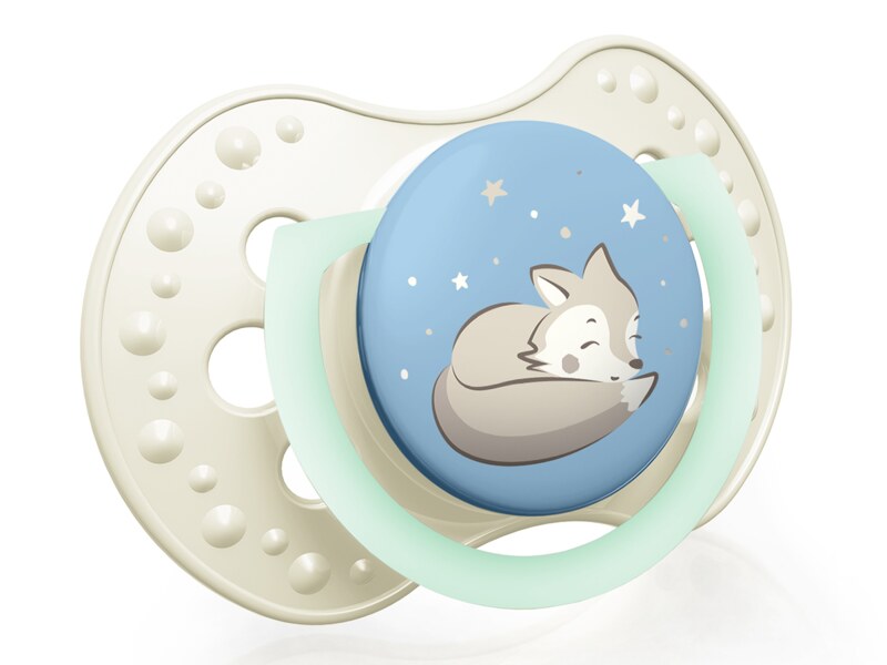 Lovi Dudlík silikonový dynamický Night&Day 18m+ kluk 2 ks