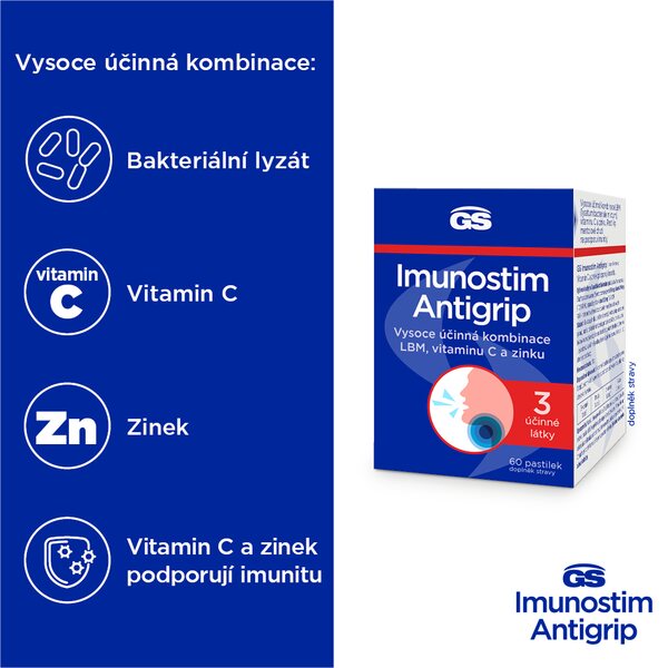 GS Imunostim Antigrip 60 pastilek GS Imunostim Antigrip 60 pastilek