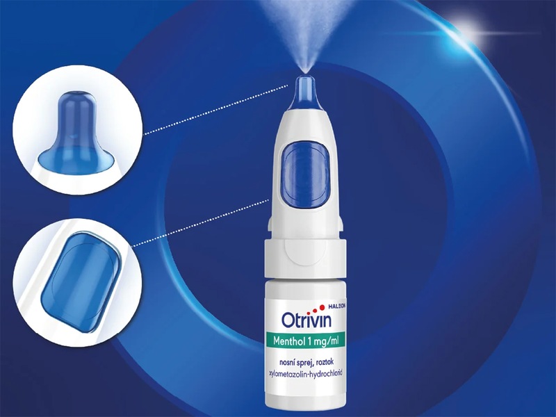 Otrivin Menthol 1 mg/ml nosní sprej 10 ml