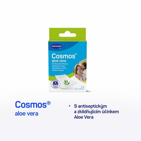 Cosmos Náplast s aloe vera 6 cm x 0,5 m 1 ks
