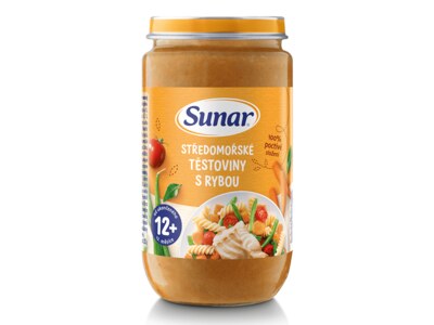 Sunar příkrm Středomořské těstoviny s rybou 12 m+ 235 g
