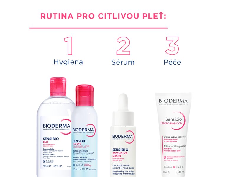 Bioderma Sensibio H2O micelární voda s pumpou 500 ml