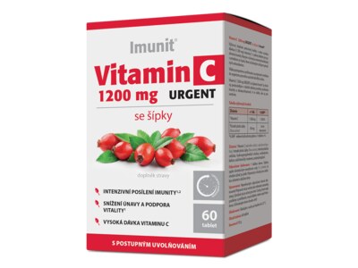 Imunit Vitamin C 1200 mg Urgent se šípky 60 tablet