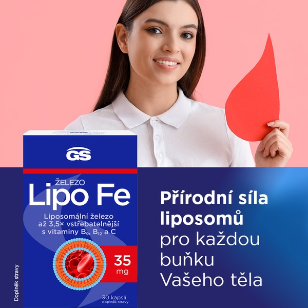 GS Železo Lipo Fe 30 kapslí GS Železo Lipo Fe 30 kapslí