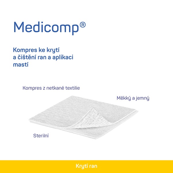 Medicomp kompres sterilní 7,5x7,5 cm 10 ks