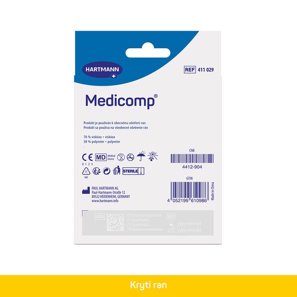 Medicomp kompres sterilní 7,5x7,5 cm 10 ks