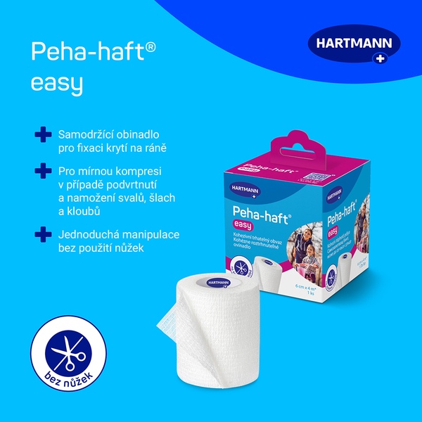 Peha-Haft Easy Kohezivní fixační obinadlo 6 cm x 4 m 1 ks